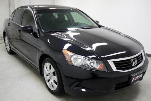 08 black honda accord ex-l vtec i4 leather sunroof 51k hwy miles we finance