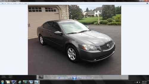 2005 nissan altima 2.5s  80k miles / dark gray / power sunroof / alloy wheels