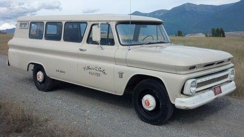 1964 chevrolet extended carryall suburban panel wagon! nice shape! rare a/c!