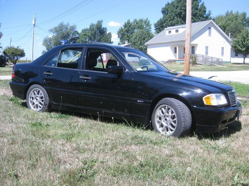 1998 mercedes benz c280 sport 4 door sedan, automatic, black/black, sunroof