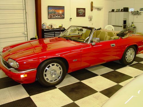 1996 jaguar xjs conv. *29k mi.* red /tan *last year!* excell. in/out!