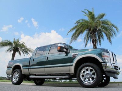 Ford f250 lariat super duty crew cab fx4 4x4 6.4l turbo diesel leather loaded!