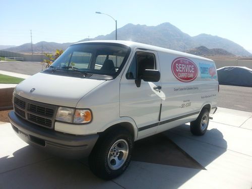 Dodge carpet cleaning van with only 24,744 miles - almost to good to be true.