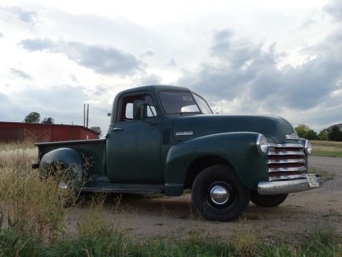 1952 Chevrolet Pickup 3100 235 inline 6 cylinder 3 speed WOW!!!!, image 3