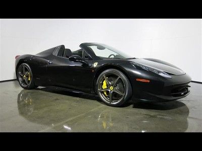 2013 ferrari 458 spider carbon fiber racing package 20" rims hifi system tpms