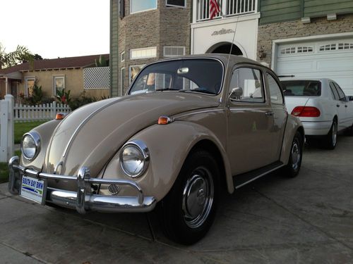 1967 vw bug volkswagen beetle tan savannah beige rare classic