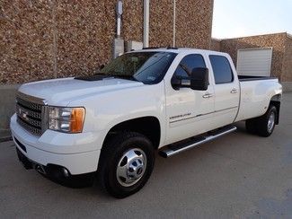 2012 gmc sierra 3500 denali crew cab dually duramax diesel-4x4-navigation-moon