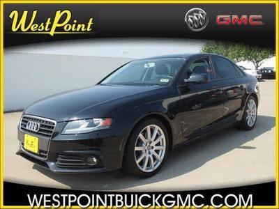 10 a4 2.0t quattro premium 2.0l turbo sedan 4x4 sunroof leather black 4wd nice