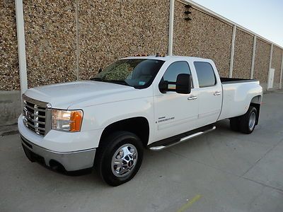 2008 gmc sierra 3500 slt crew cab dually 6.6 liter duramax diesel-4x4-low miles