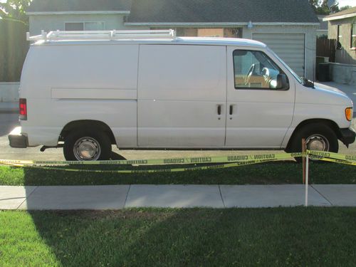 2003 ford e-150 van used white