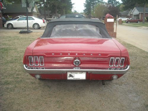 1967 Ford Mustang Convertible, Red.  Fun vehicle to drive on a nice day!, image 5