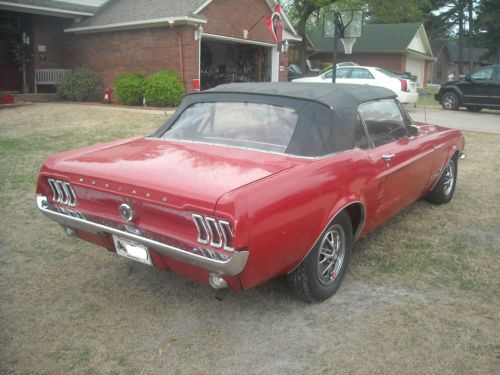 1967 Ford Mustang Convertible, Red.  Fun vehicle to drive on a nice day!, image 6