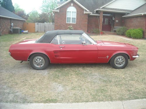 1967 Ford Mustang Convertible, Red.  Fun vehicle to drive on a nice day!, image 7