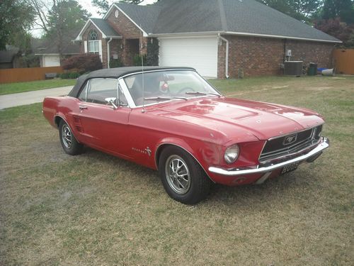 1967 Ford Mustang Convertible, Red.  Fun vehicle to drive on a nice day!, image 8