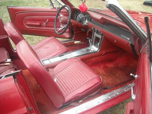 1967 Ford Mustang Convertible, Red.  Fun vehicle to drive on a nice day!, image 13