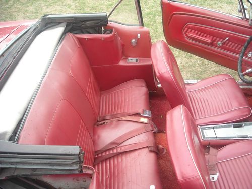 1967 Ford Mustang Convertible, Red.  Fun vehicle to drive on a nice day!, image 14