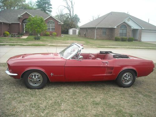 1967 Ford Mustang Convertible, Red.  Fun vehicle to drive on a nice day!, image 15