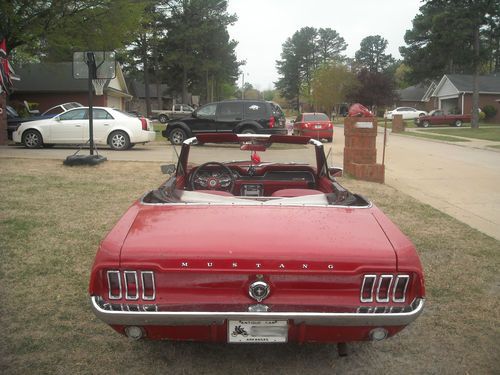 1967 Ford Mustang Convertible, Red.  Fun vehicle to drive on a nice day!, image 16