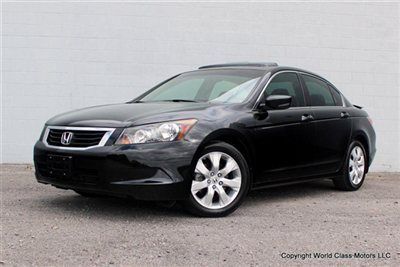 2009 honda accord exl leather auto sunroof heated black 06 07 08 10 civic loaded