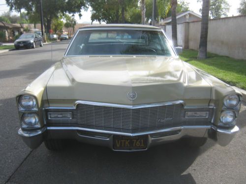 1968 cadillac fleetwood brougham ca. black plate no reserve little old man look
