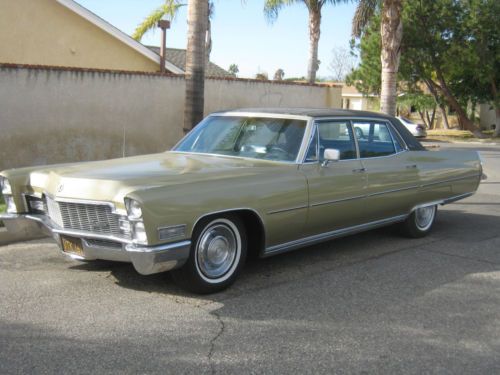 1968 Cadillac Fleetwood brougham Ca. black plate NO RESERVE little old man LOOK, image 11