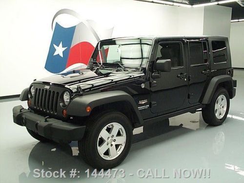 2007 jeep wrangler unltd sahara 4x4 hard top 6-spd 78k texas direct auto