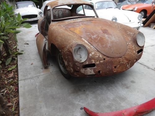 1960 porsche 356 super 90 silver -- no reserve  - - project car - -