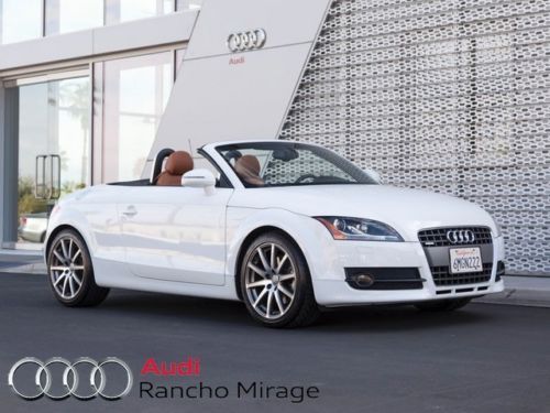 2010 audi tt ibis white baseball optic fine nappa leather prestige 10-spoke whls