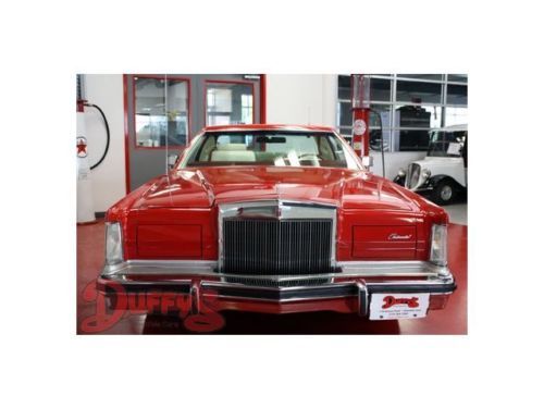 1978 lincoln continental mark v, red on white, low miles, great condition!