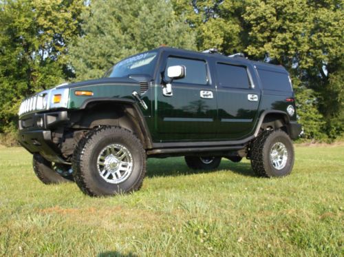 2005 hummer h2, lifted, custom paint w/ kandy/marblizer, chrome, new tires/wheel