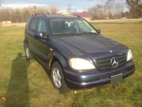 2001 mercedes benz ml320 - theft recovery - needs minor work - no reserve