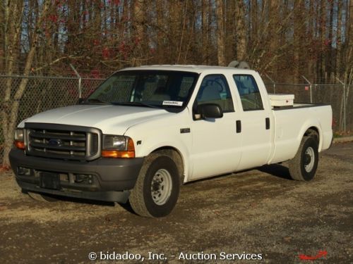 Ford f350xl crew cab pickup truck 8&#039; bed tool box fuel l tank pump triton v8