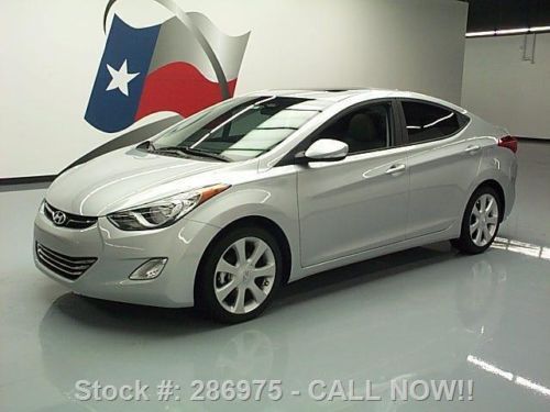 2013 hyundai elantra ltd auto sunroof htd leather 5k mi texas direct auto