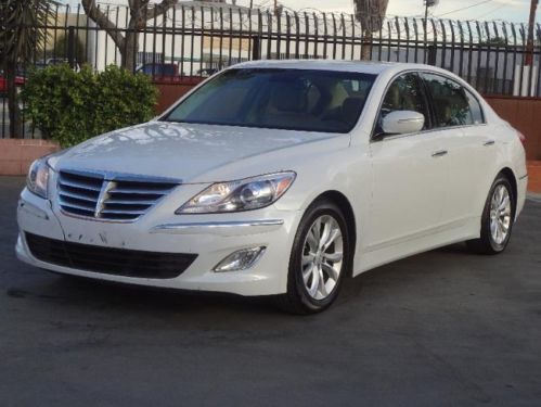 2013 hyundai genesis 3.8l sedan damaged clean title runs! cooling good loaded!!
