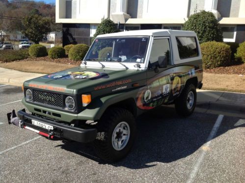 1986 toyota bj73 landcruiser high top 3.4l diesel 4x4 5-speed removable top