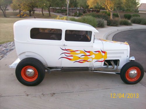 1929 ford model a 2 door tutor sedan with a/c &amp; 350 v-8