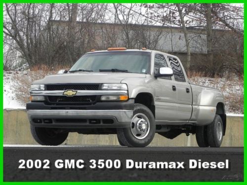 2002 chevy silverado 3500 lt crew dually 4x4 6.6l lb7 duramax diesel no reserve