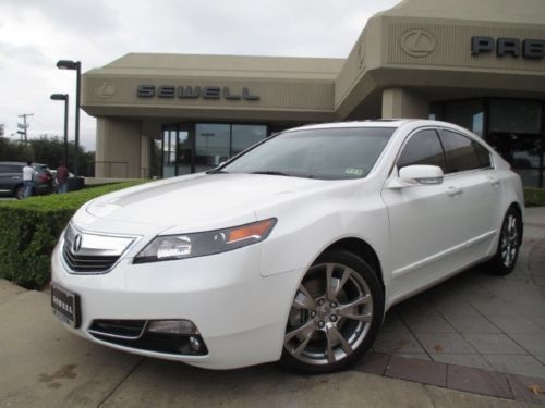 2012 acura tl awd advance pkg navigation blind spot assist warranty 1-owner