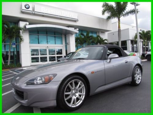05 silverstone 2.2l i4 vtec manual:6-speed s-2000 convertible *leather seats *fl