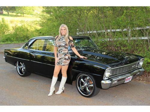 1966 chevy black beauty nova hardtop 383 stroker pdb slick slick slick