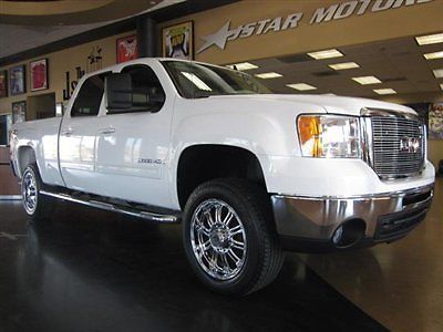 09 gmc sierra 2500hd crew cab short bed 6.0l gas 4x4 leather