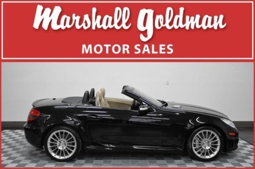 2008 mercedes benz slk 55 amg black w/tan and only 21,000 miles