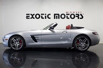 2013 sls amg gt roadster! silver/red, 4,845mi $189,888