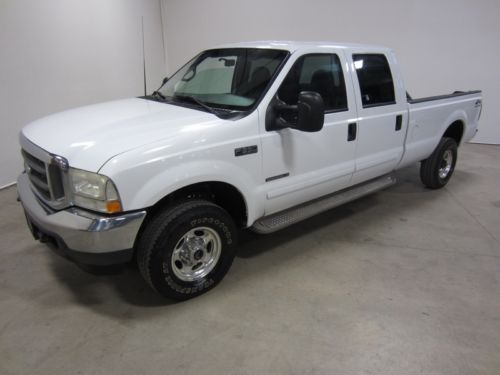 02 ford f-350 xlt 7.3l 4x4 power stroke turbo diesel crew long bed co/wy owned