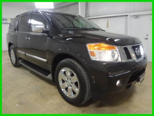 2012 nissan armada platinum, nav, roof, dvd, quad capt, 21k mi., 1-owner