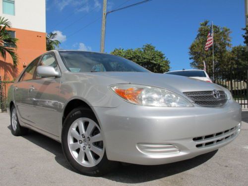 02 toyota camry xle certified warranty v6 leather sunroof clean carfax low miles