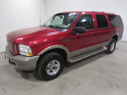 03 ford excursion  eddie bauer 6.0l turbo diesel 4x4 leather thrid row 80+ pics