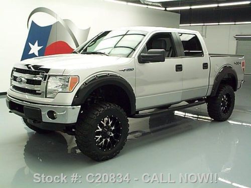 2013 ford f-150 xlt crew 5.0 v8 4x4 lifted leather 12k! texas direct auto