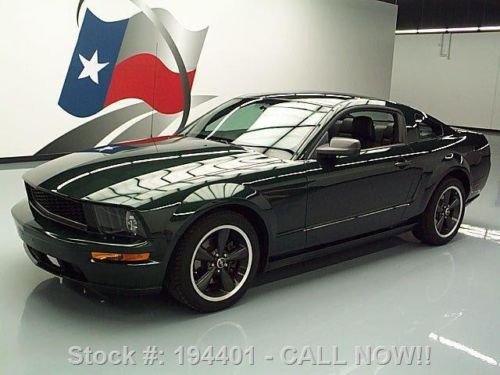 2008 ford mustang bullitt 5-speed leather xenons 46k mi texas direct auto