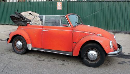 1969 vw bug convertible, needs work, runs great, no reserve